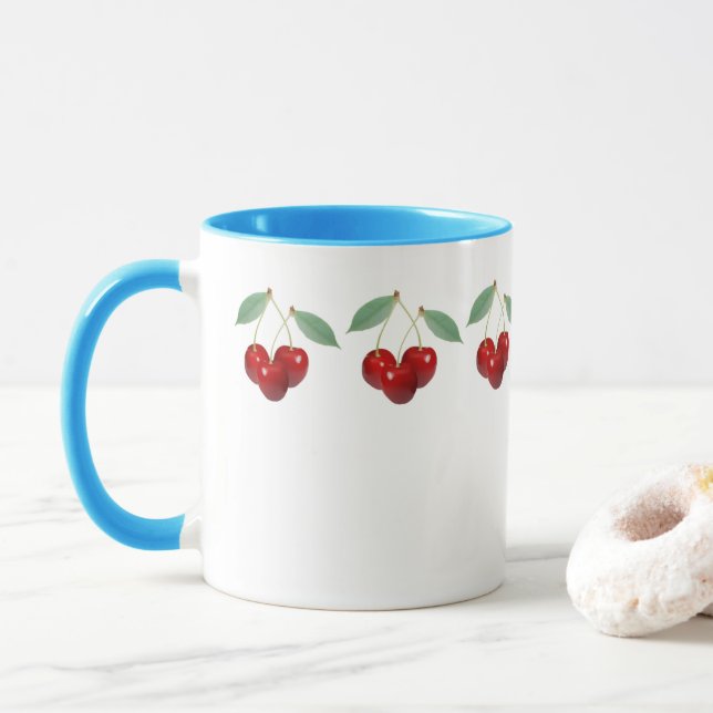 Caneca Cherries Mug (Com Donut)