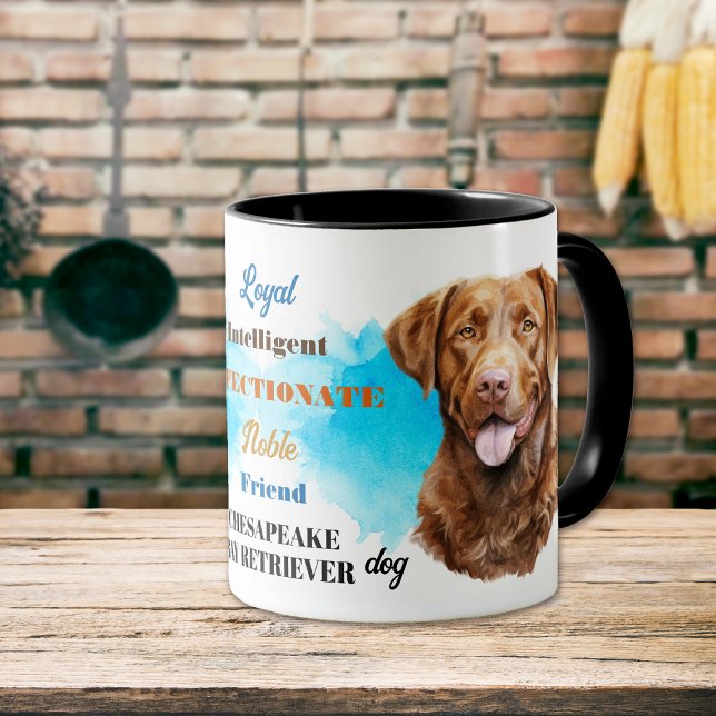 Caneca Chesapeake Bay Retriever Dog Amigo Leal (Criador carregado)