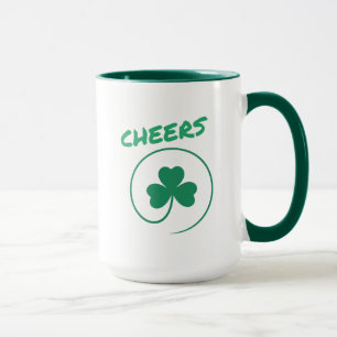 Caneca Chever Shamrock Dia de São Patrício Verde irland