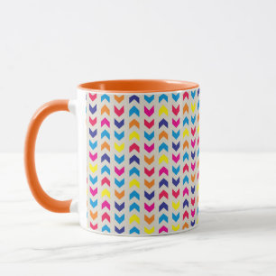 Caneca Chevron asteca colorido