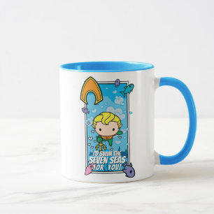 Caneca Chibi Aquaman - Vou Natação Os Sete Mares
