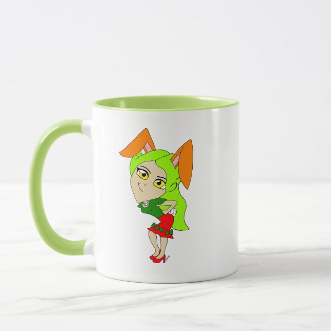 Caneca chibi bunnygirl (Esquerda)