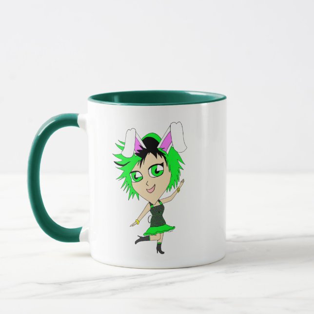 Caneca chibi bunnygirl (Esquerda)