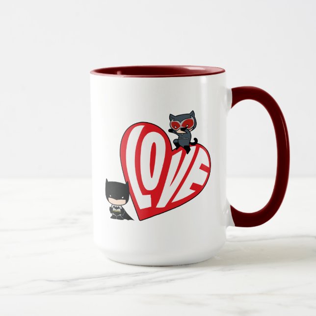 Caneca Chibi CatWomen Punt em Batman (Direita)