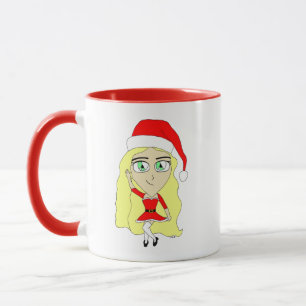 Caneca Chibi de Natal 