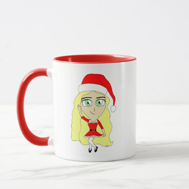 Caneca Chibi de Natal  (Esquerda)