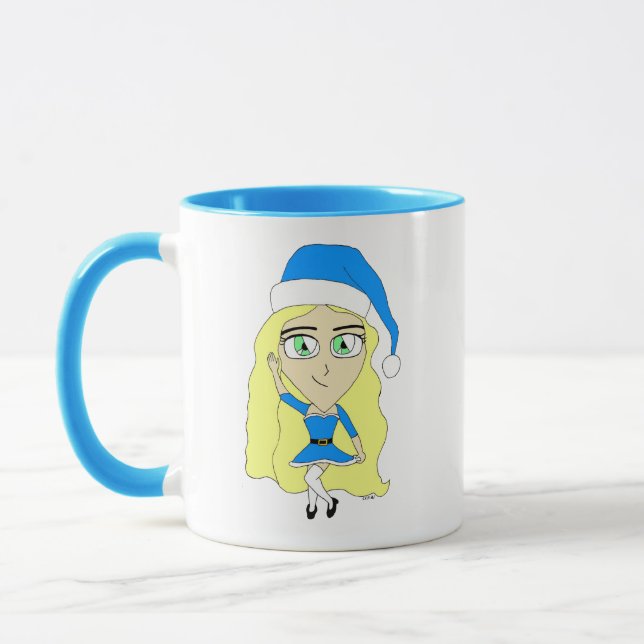 Caneca Chibi de Natal (Esquerda)