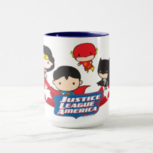 Caneca Chibi Justice League of America Stars