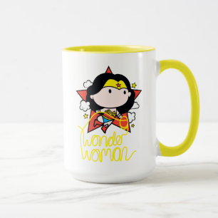 Caneca Chibi Mulher Maravilha Voando Com Laço