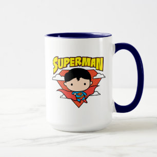 Caneca Chibi Superman Bolinhas Shield e Nome