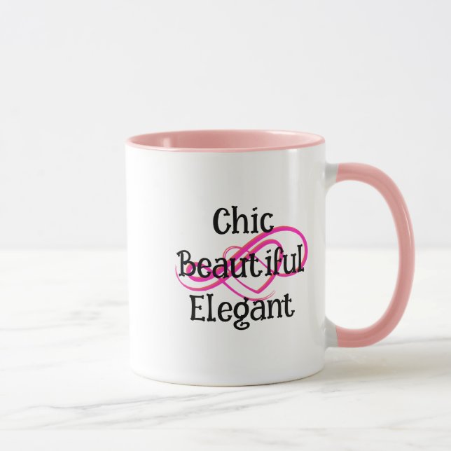 Caneca Chic, Beautiful, Elegant Mug (Direita)