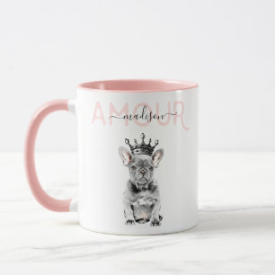 Caneca Chic French Bulldog French Love Royal