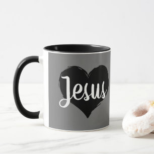 Caneca chic moderno I HEART JESUS 