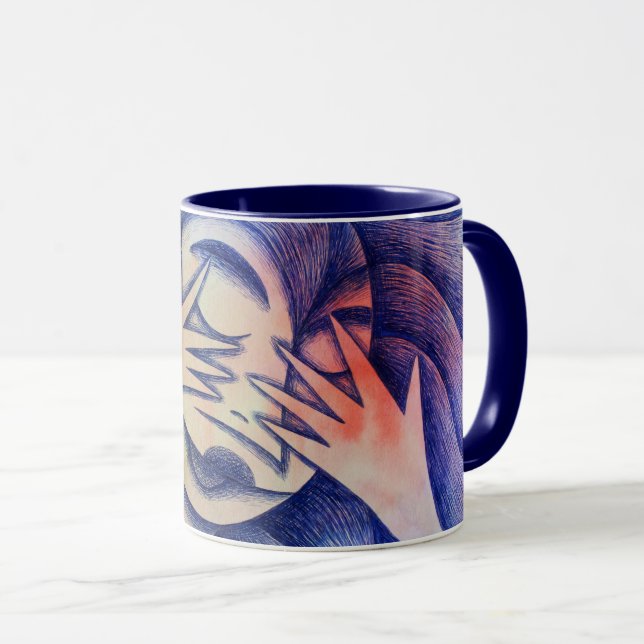 Caneca Chica tímida (Frente Esquerda)