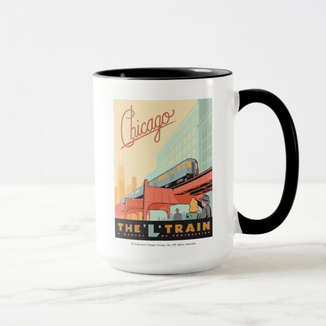 Caneca Chicago, IL - Comboio L (Direita)