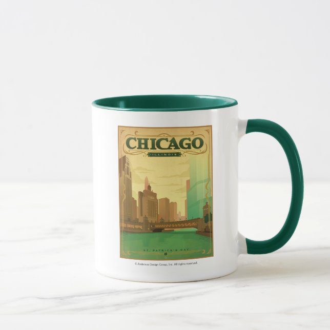 Caneca Chicago, IL - Rua. Dia de Patrick (Direita)