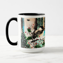 Caneca Chickadee Chatter Natal
