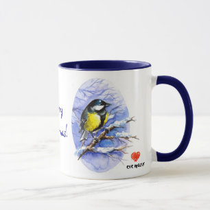 Caneca Chickadee Christmas Mug