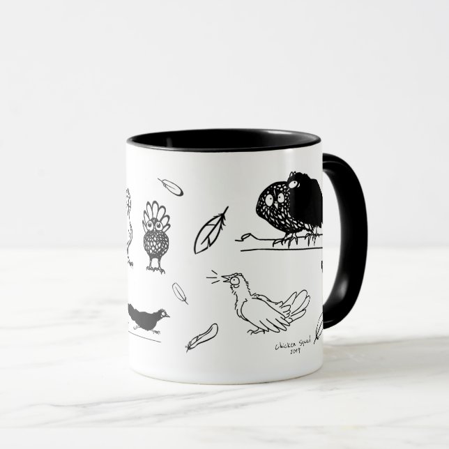 Caneca Chicken Squad Mug (Frente Esquerda)