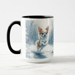 Caneca Chihuahua Christmas Snow Coffee Mug