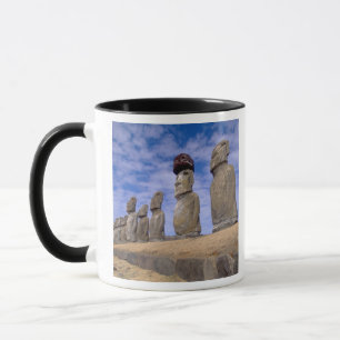 Caneca Chile, Ilha de Páscoa. Os 15 Moais em Ahu