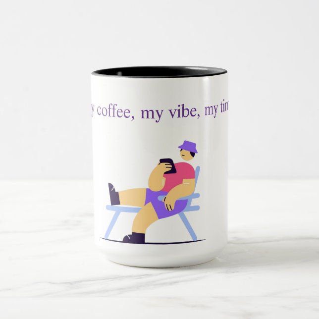 Caneca Chill Vibes Only Coffee Mug - Funny Relaxing Chara (Centro)