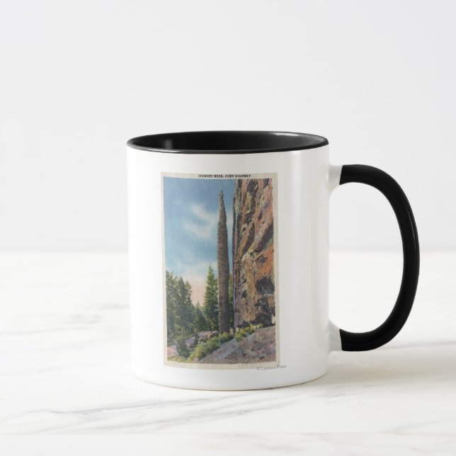 Caneca Chimney Rock em Cody Highway, Montana View (Direita)
