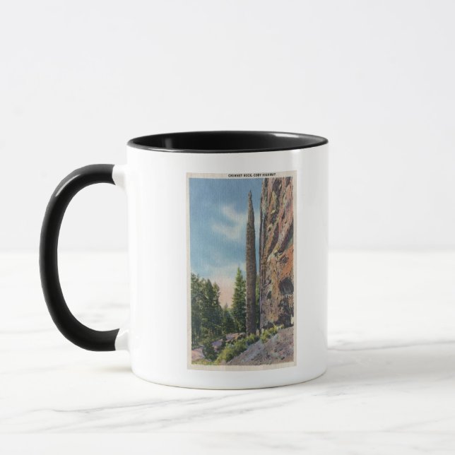 Caneca Chimney Rock em Cody Highway, Montana View (Esquerda)