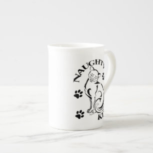 Caneca China Gatinho Bone