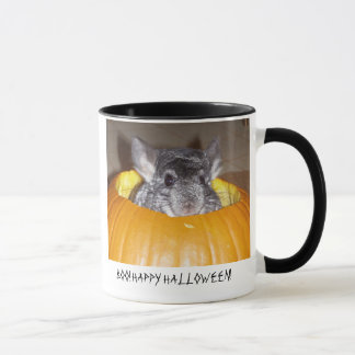 Caneca Chinchila na abóbora, VAIA! O DIA DAS BRUXAS