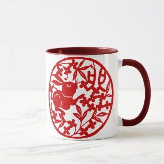 Caneca chinesa do coelho