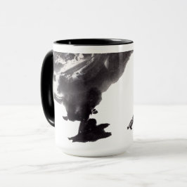 Caneca Chinesische Tuschekunst mit Entenmotiv