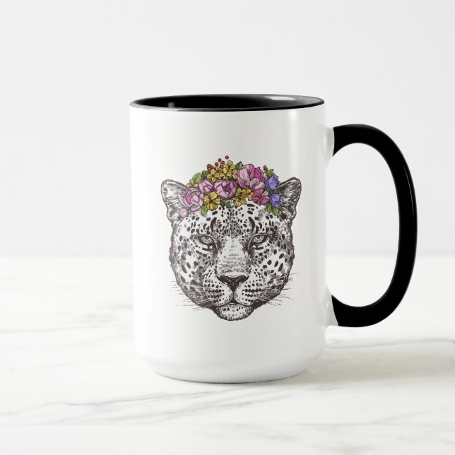 Caneca Chique do Hippie do leopardo (Direita)