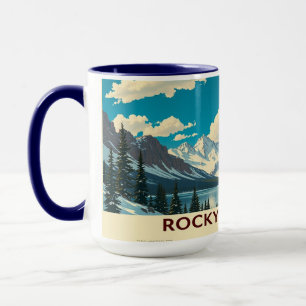 Caneca Chique Pika Alpino Estética da Montanha Rochosa