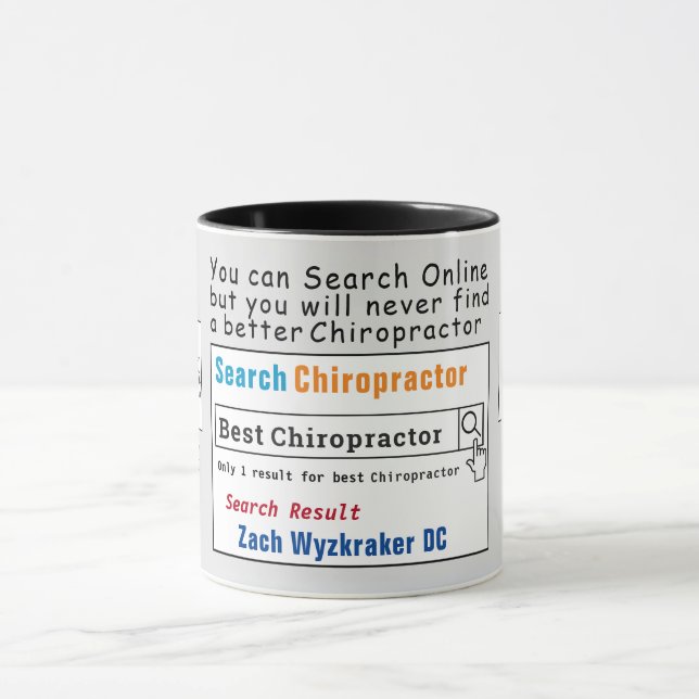Caneca Chiropractor Funny Best Search Mug (Centro)