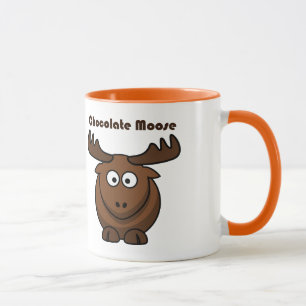 Caneca Chocolate Bonito Moose Engraçada Cartoon Piada