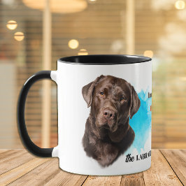 Caneca Chocolate Labrador Cachorro de Retriever Amigo Lea
