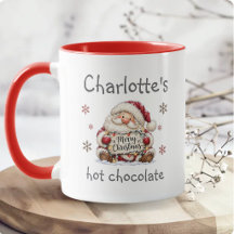 Chocolate Quente Personalizado Natal Crianças Sant