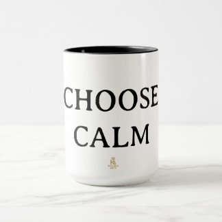 Caneca Choose Calm – Minimal Coffee Mug | Aesthetic Zen Q
