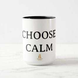 Caneca Choose Calm – Minimal Coffee Mug | Aesthetic Zen Q