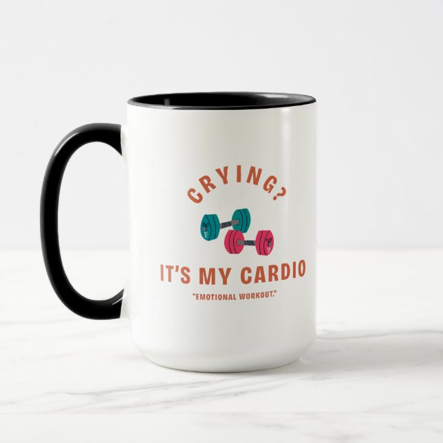 Caneca Chorando? É Meu Cardio - Treino Emocional (Esquerda)