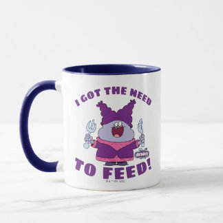 Caneca Chowder com garfo e faca