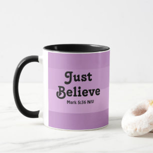 Caneca Christian Faith Apenas Acredita Na Bíblia Verso Ro