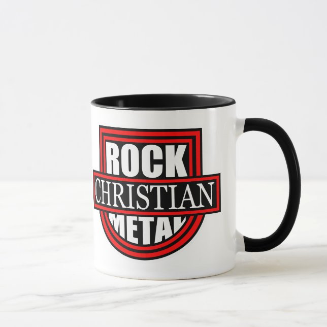 Caneca Christian Rock/Metal White/Black Coffee Mug (Direita)