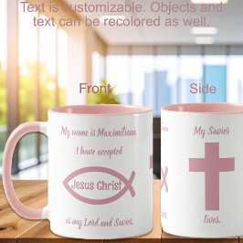 Caneca Christian Witnessing - Jesus Cristo - Rosa