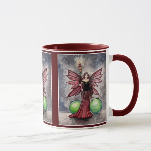 Caneca Christmas Fairy por Molly Harrison (Direita)