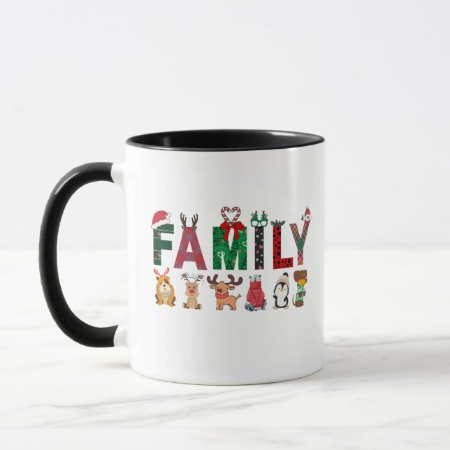 Caneca Christmas Family Matching Shirts | holiday family  (Esquerda)