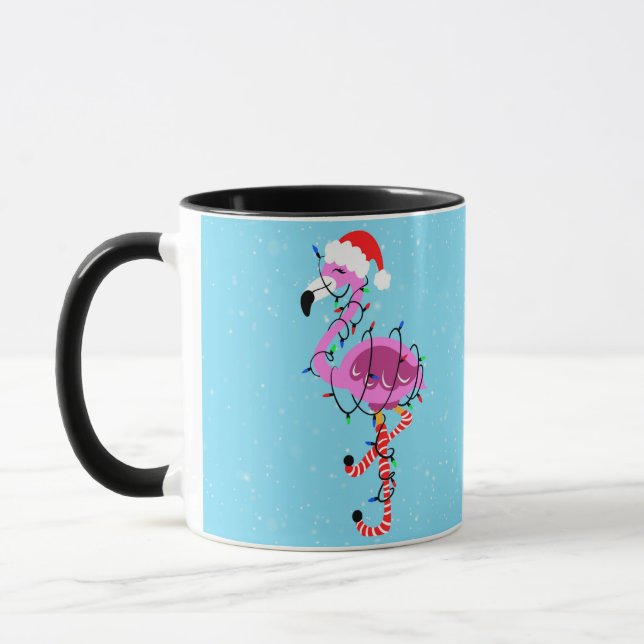 Caneca Christmas Flamingo (Esquerda)