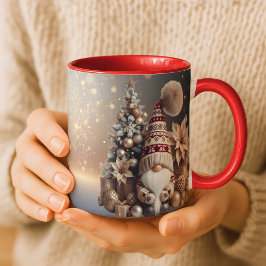 Caneca Christmas Gnome Mug Holiday Gift Cozy Winter