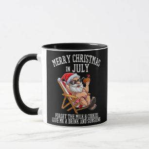 Caneca Christmas In July Forget Milk Cookies Party Santa